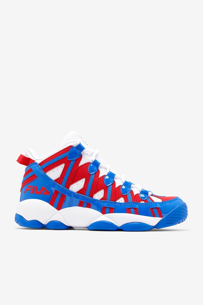 Fila Stackhouse Spaghetti Trainers White/Red/Blue - Mens - 74260FVON